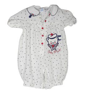 Vintage osh kosh b'gosh nautical onsie usa 12 mont
